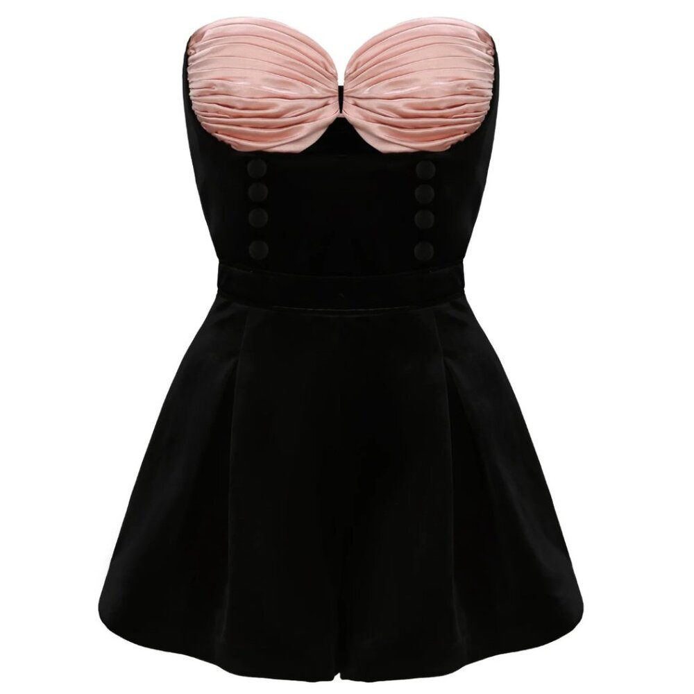 Nana Jacqueline Amanda Velvet Jumpsuit